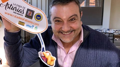 Nacho Sandoval en la Ruta de la Fabada