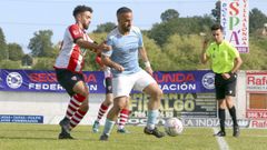 Imagen del ltimo partido de Liga de Preferente entre el Vilalonga y el Cltiga en el campo Novo San Pedro