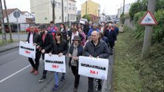 Un momento del recorrido organizado por el BNG