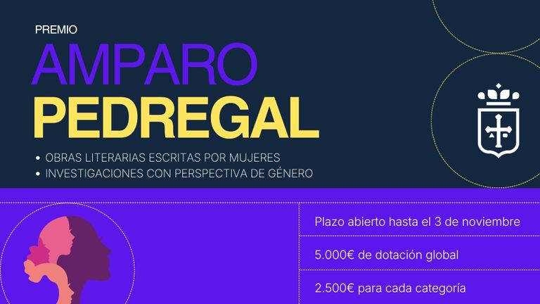 Cartel premio Amparo Pedregal
