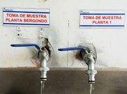 <span lang= es-es >Grifos en A Telva</span>. La planta de tratamiento de A Telva, de donde salen los bombeos para los dep�sitos de Alvedro y de Bergondo, tiene dos grifos de los que se toman las muestras para el laboratorio. 
