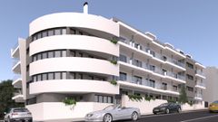 Promoci�n de 39 viviendas que se construye en la calle Luis Rocafort, de Sanxenxo