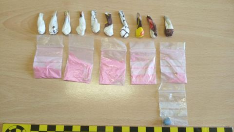 Imagen de archivo cocaína rosa incautada por la Guardia Civil en Porto do Son.