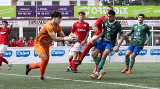 Imagen del partido que esta temporada jug el Ordes contra el Sofn