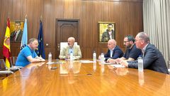 Reuni�n de representantes de las diputaciones de Ourense y Pontevedra.