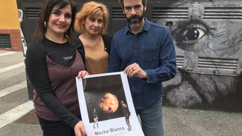Yolanda Alonso, concejala de Cultura de Avil�s, junto a Anabel Barrio y Nacho Su�rez