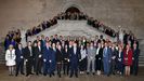 Boris Johnson posa con los diputados conservadores electos en Westminster