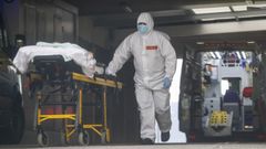 Traslado de un paciente en Ferrol