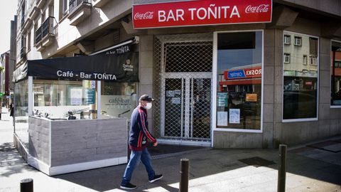 Primer d�a en Arteixo tras las restricciones impuestas por la Xunta. 