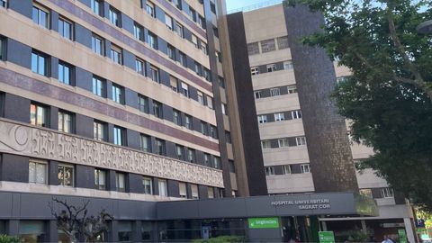 Fachada del Hospital Universitario Sagrat Cor de Barcelona,en cuaya capillaRubn Jimnez y Natalia Parres se casaron antes de que ella muriese por un cncer de pncreas.