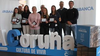 Presentaci�n oficial del Trofeo Isabel Zendal de vela femenina en el A Coru�a Nautical Festival.