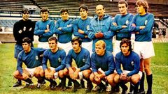 �Chuso�, arriba a la derecha, en la foto del equipo durante la temporada 1971-1972