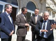 De izquierda a derecha Pepe Besada, Miguel P�rez, Jorge Cebreiros y Fern�ndez Alvari�o. 