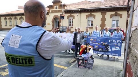 Protesta del CEP en Ferrol