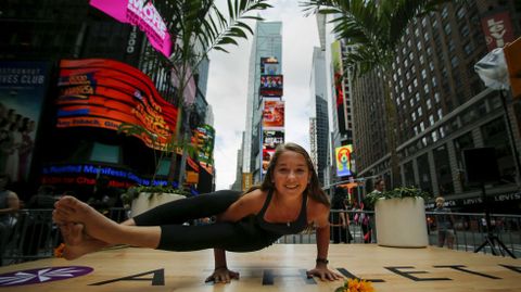 D�a Internacional del Yoga en Nueva York.