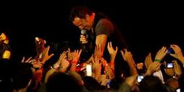 Springsteen, en su concierto en el Monte do Gozo del 2009.