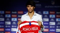 El Atltico de Madrid presenta a su nuevo jugador, Joao Flix