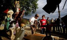El concurso de espantallos forma parte de la Festa da Randulfa. 