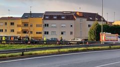 Accidente en la AP-9 en O Burgo