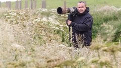 Mario Su�rez Porras, durante una de sus escapadas a la naturaleza para tomar fotograf�as