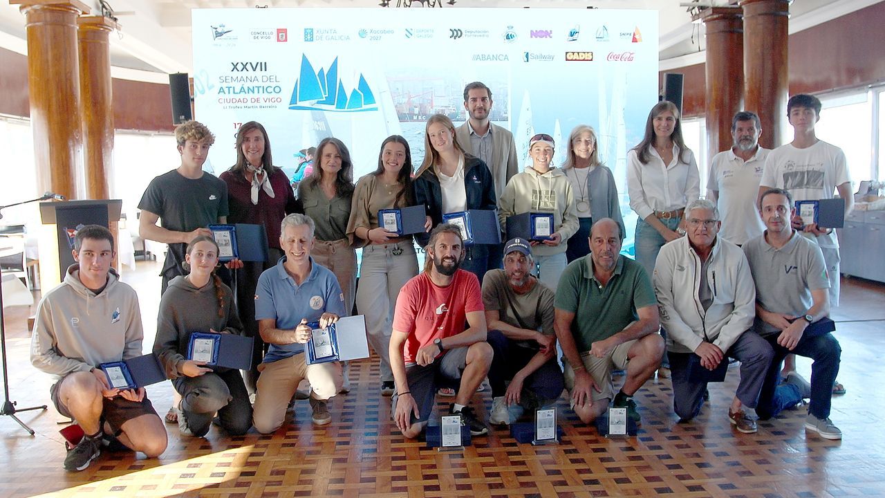 El Real Club Náutico de Vigo copó los títulos de Vaurien, 420 y Snipe en la Semana del Atlántico