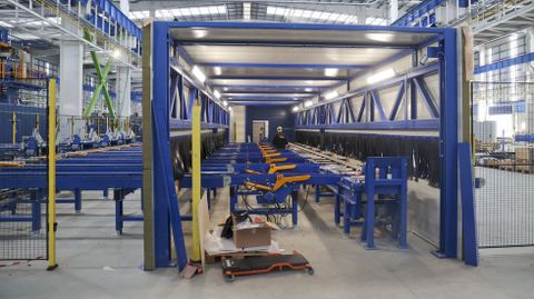 Instalaciones de la fábrica digital de bloques en construcción