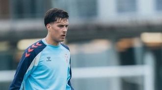 Manu Fern�ndez, en un entrenamiento del Celta de esta pretemporada.