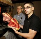 Marcos Seoane y su padre Manuel, en jornadas anteriores.