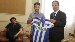 Ferreiro recibi� al consejo de administraci�n del Deportivo