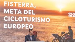 Luis Insua, alcalde de Fisterra, durante su presentaci�n en Fitur