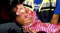 Beb� israel� herido en el ataque