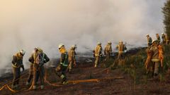 Incendio forestal en As Pontes