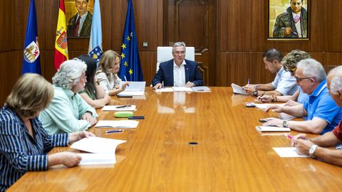 Luis Menor presidió la junta de gobierno de la Diputación de Ourense