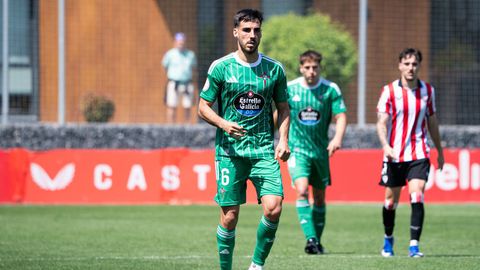 Fabio durante el partido en Lezama de la pasada temporada.
