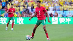 El jugador particip� en el estreno mundialista de Marruecos contra Brasil