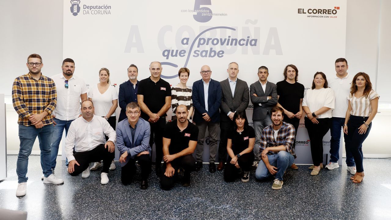 Productores de la Costa da Morte, con la Deputación en el Palacio Euskalduna de Bilbao