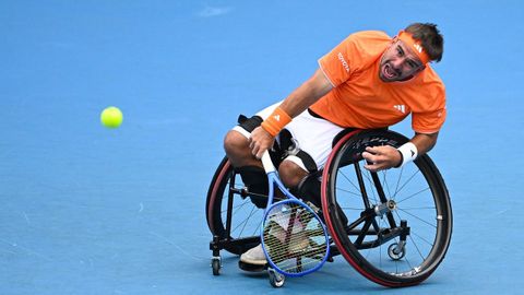 Mart&iacute;n de la Puente, durante el pasado Abierto de Australia