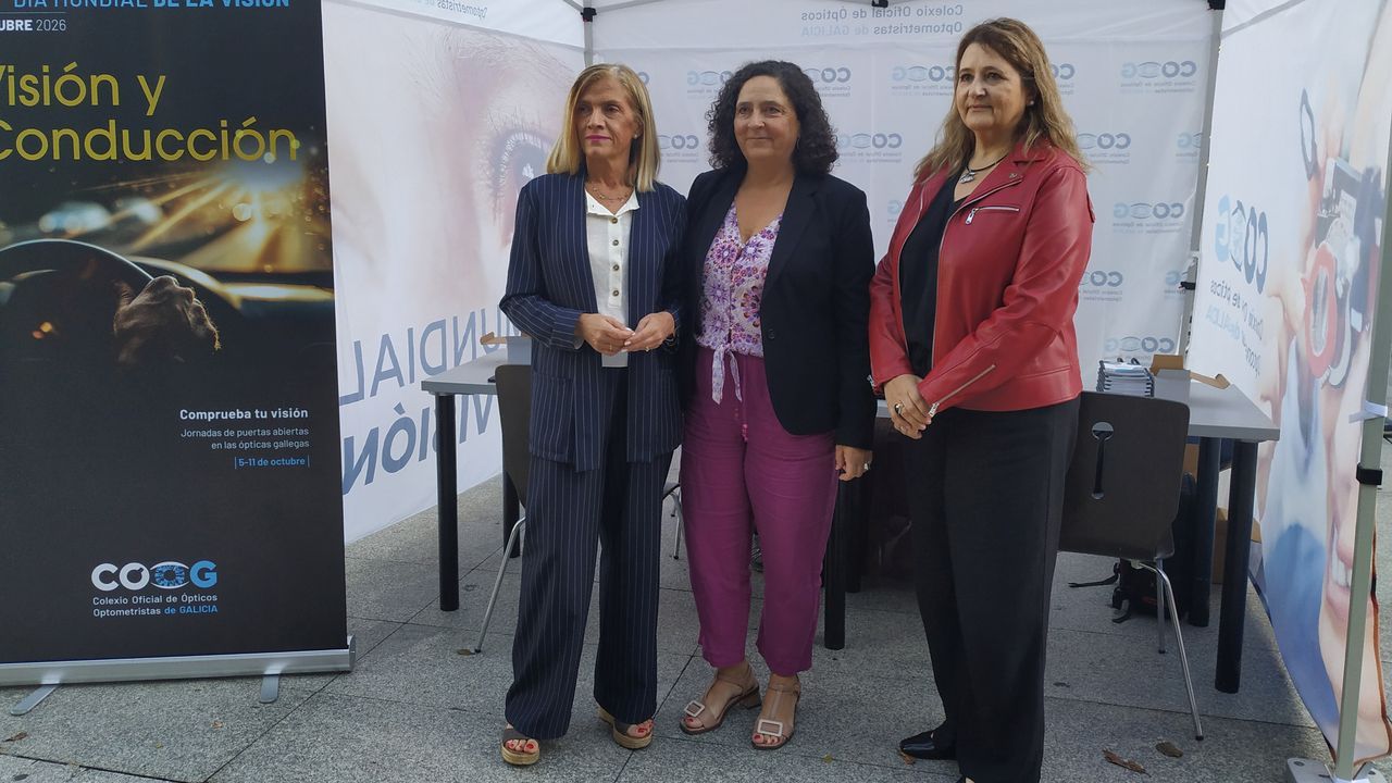 Los ópticos recuerdan en A Coruña la importancia de la visión en la conducción