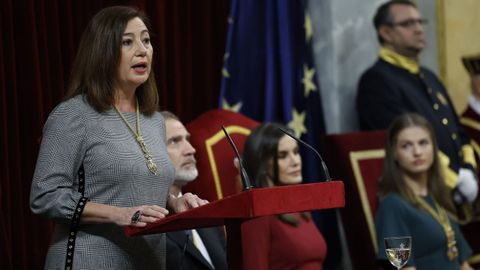 Tenemos el reto de confiar en la Espaa del futuro, ha sealado la presidenta del Congreso, Francina Armengol, en su discurso