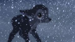 Fotograma que recoge el momento en el que Bambi entiende que su madre ha muerto.