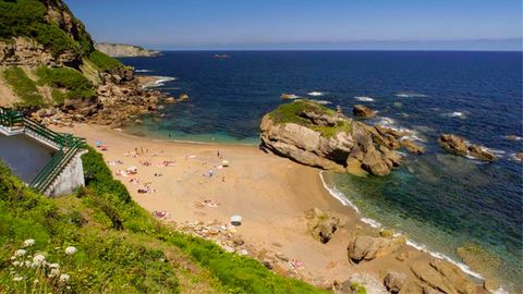 Playa de Esta�o, en Gij�n
