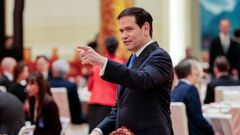 Marco Rubio, en la cena de honor.