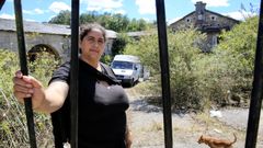 Elisa, una de las mujeres que okupan el pazo de A Fervedoira