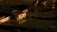 Terrenos del municipio de Tudela, inundados por la crecida del r�o Ebro, en una imagen de este s�bado.