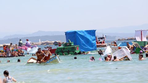 FESTA DA DORNA, REJATA DE EMBARCACIONS FEITAS A MACHADA E PAN DE MILLO EN COROSO