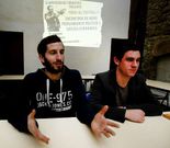 Los organizadores, durante la presentaci�n.