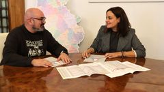 El vicepresidente de la Diputaci�n de Lugo, Efr�n Castro, y la presidenta, Carmela L�pez.