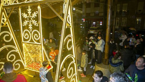 Encendido del alumbrado de Navidad en Porto do Son.