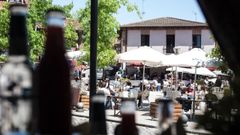 Vista de la terraza de El Patio de Butacas de Pola de Siero