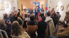 Imagen de la visita de Ana Pont�n para la presentaci�n del candidato del BNG por Sada a las municipales.